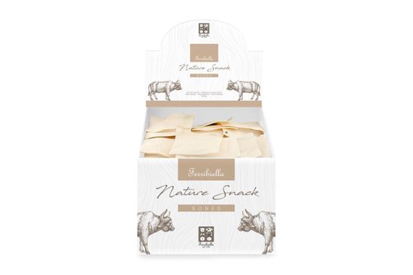 SCATOLA STRISCE PELLE BIANCHE 2KG 10X10C