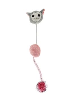 GIOCO GATTO CATNIP CUTE 2PZ. ROSA CM5X5