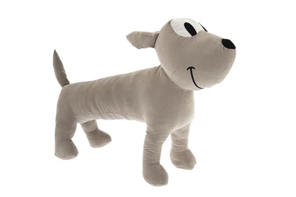 MANNEQUIN DE CHIEN TISSU 30CM BEIGE