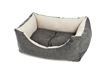 RECT.COOL GREY DOG BED 120XH.30CM