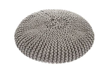 MACRAMÉ POUF DOG BED 60X15CM GR
