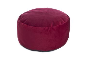 VELVET POUF Ø 70CM-H.20CM WINE