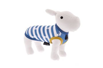 OFF T-SHIRT PREMOLI+DI BELLA 40CM BLU SI