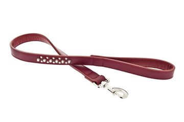 GUINZ. CORTO PELLE BORCHIE 2,5X80CM ROSS