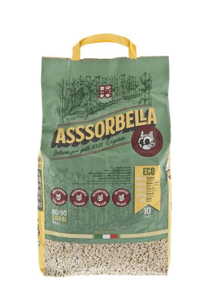 LETTIERA GATTI ASSSORBELLA VEGETALE 10LT