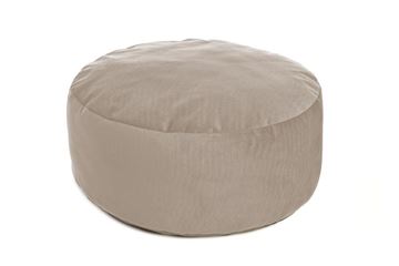 VELVET POUF Ø 60CM-H.20CM BEIGE