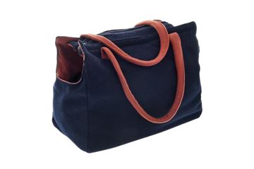 Εικόνα της GAIA WOOL BAG 38X23X32CM BLUE-ORANGE