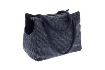 Εικόνα της GAIA WOOL BAG 38X23X32CM MELANGE BLUE