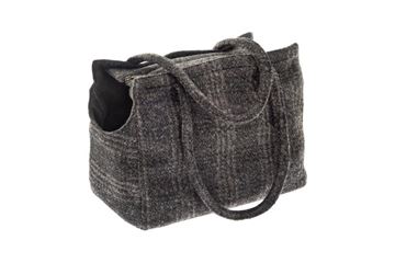 Εικόνα της GAIA WOOL BAG 38X23X32CM MELANGE BROWN
