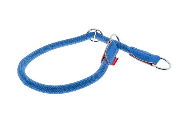 RONDE COLLIER EN CORDE 14MMX60CM BLEU