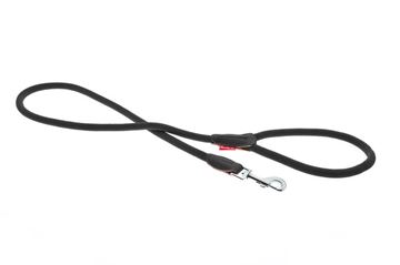ROUND ROPE LEASH 12MMX122CM BLACK