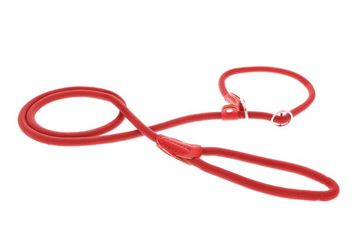 ROUND ROPE LEASH COLLAR 10MMX183CM RED