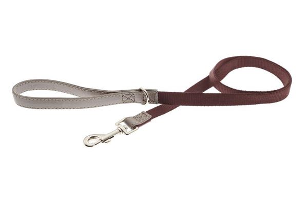 LAISSE OXFORD NYLON&PU 2,5X120CM ROUGE