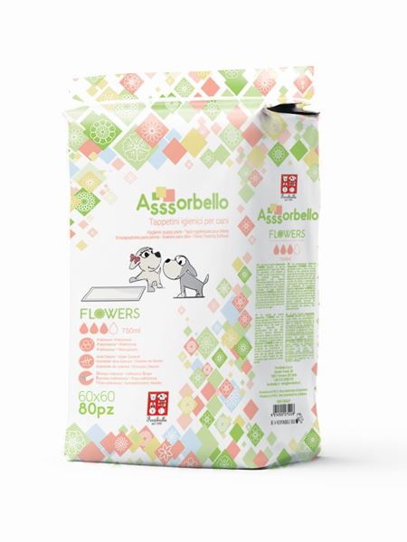 PANN.FLOWERS 60X60 4CONFX80PZ ASSSORBELL