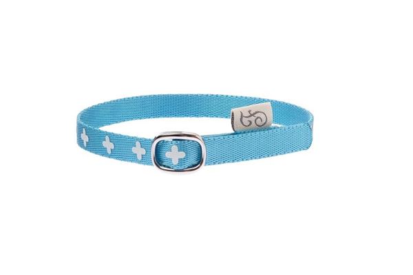COLLARE GATTO CROSS AZZURRO 1X35CM