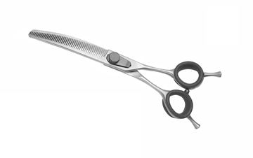 FORBICE DENTATA FINE CURVA CONCAVA 16,5C