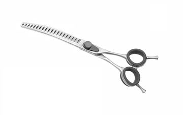FORBICE DENTATA LARGA CURVA CONCAVA 18CM
