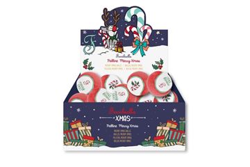 PALLINE TENNIS MERRY XMAS 6,5CM BOX 50PZ