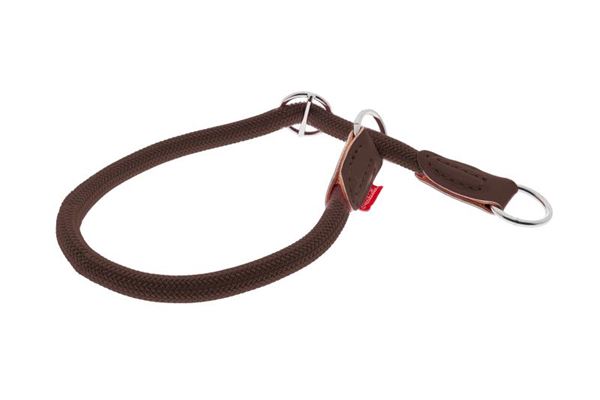 RONDE COLLIER EN CORDE 14MMX60CM MARRON