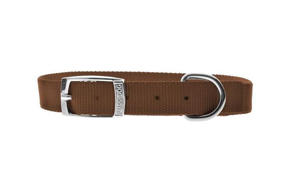 COLLARE NYLON FUSS-DOG MM25X60CM MARRONE