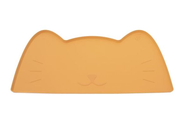 TAPIS BOLS CHAT SILIC. 42X25 ORANGE