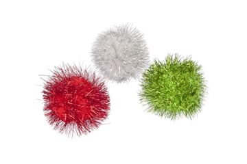 PALLINE GLITTER NATALIZIE PACK 6 CARD